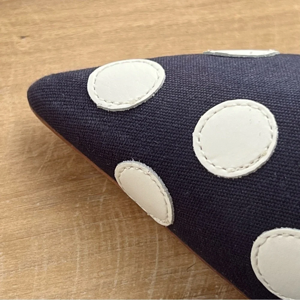 Tory Burch Spencer Slingback Pump in Navy Dot Size 6 - Picture 11 of 13